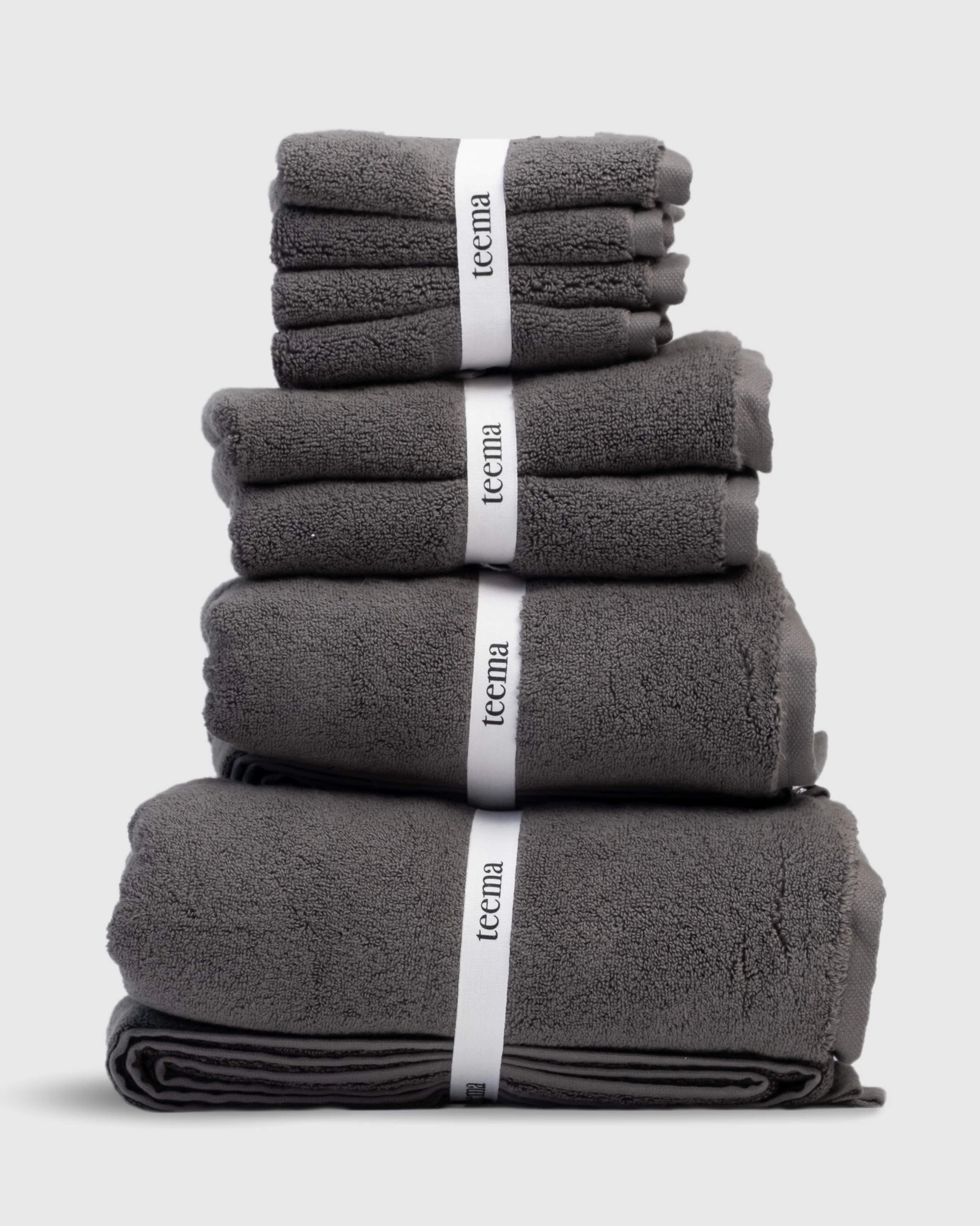 Luxe Bath Towels in Charcoal - Image 3