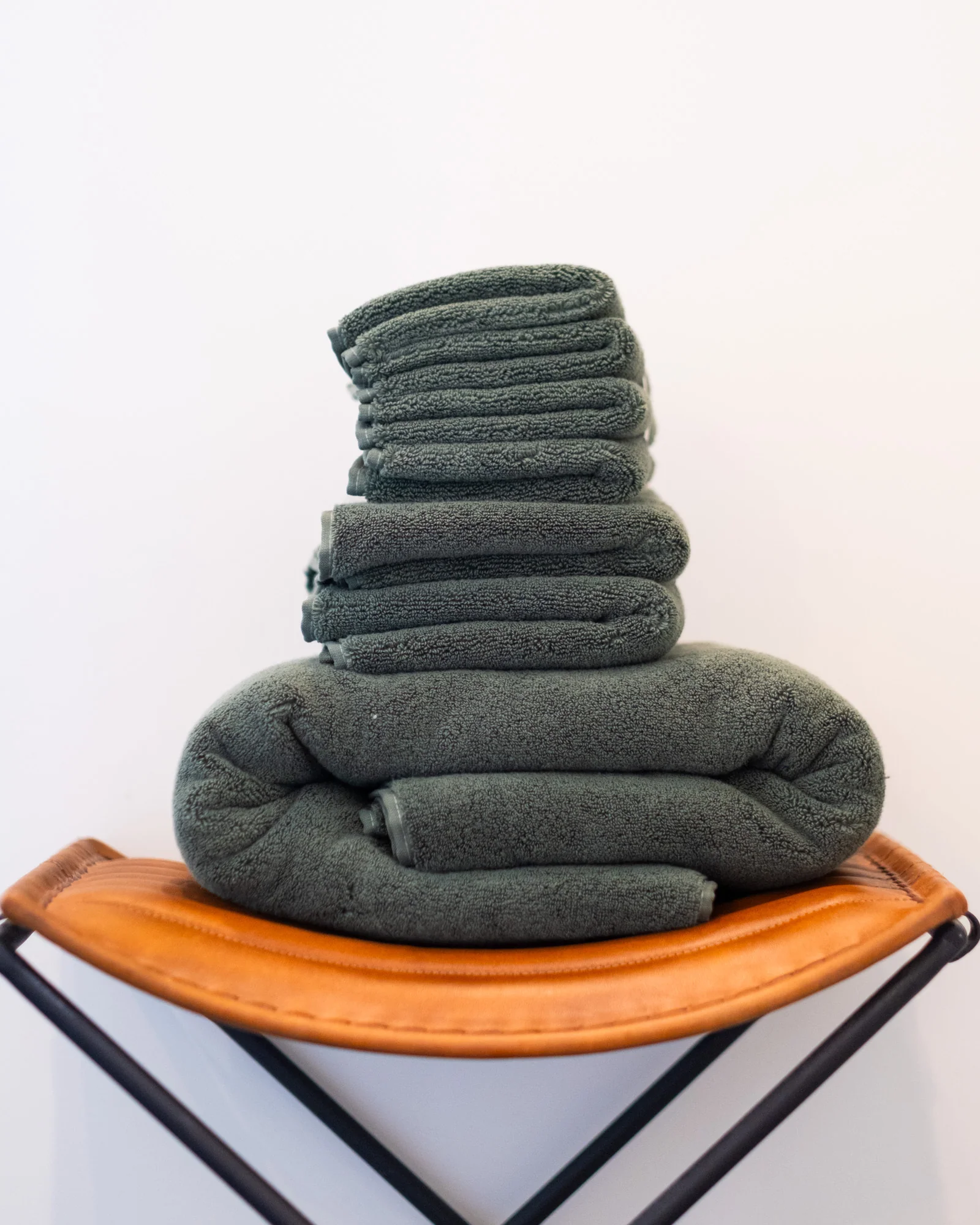 Luxe Bath Towels in Jade - Image 3