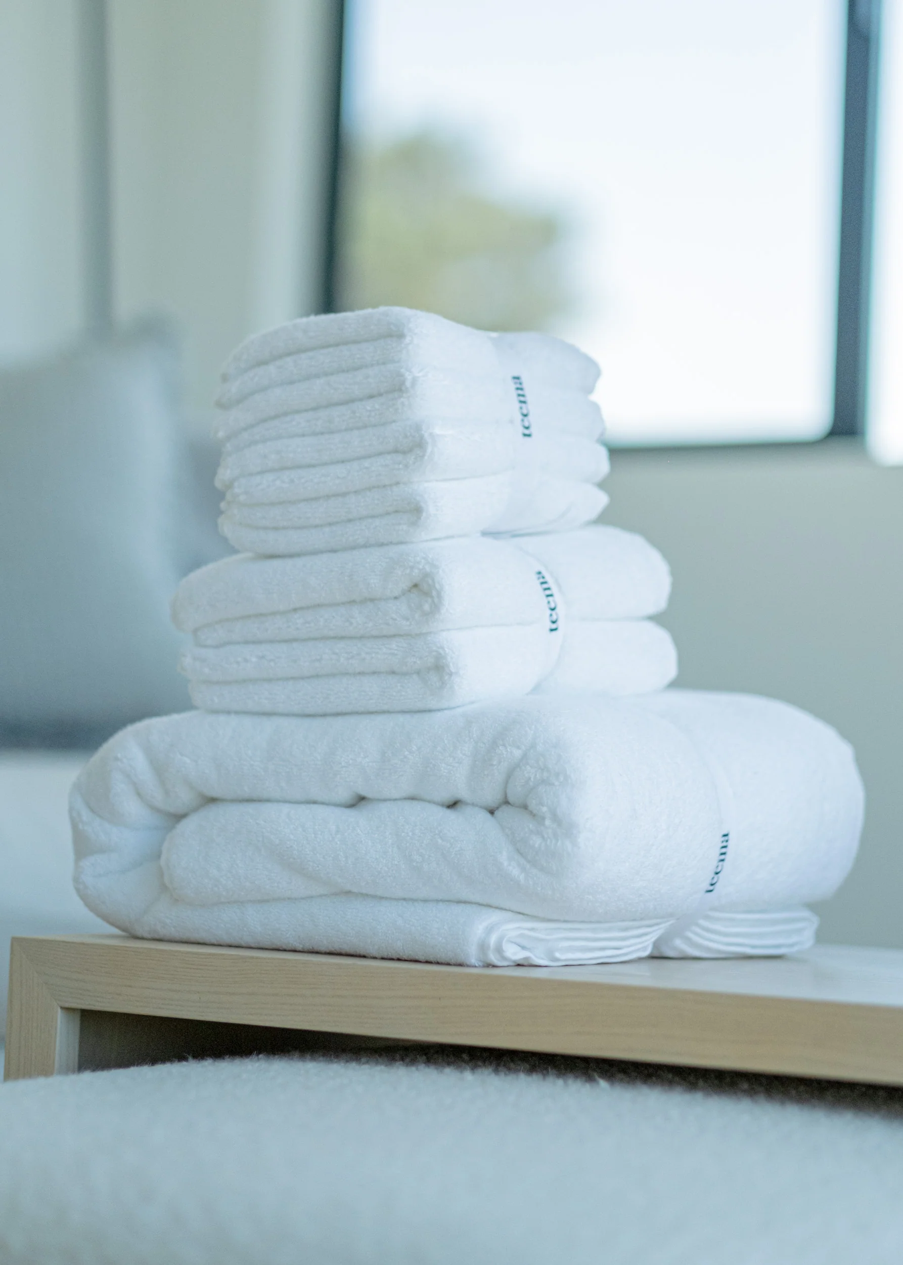 Luxe Bath Towels in White - Image 5