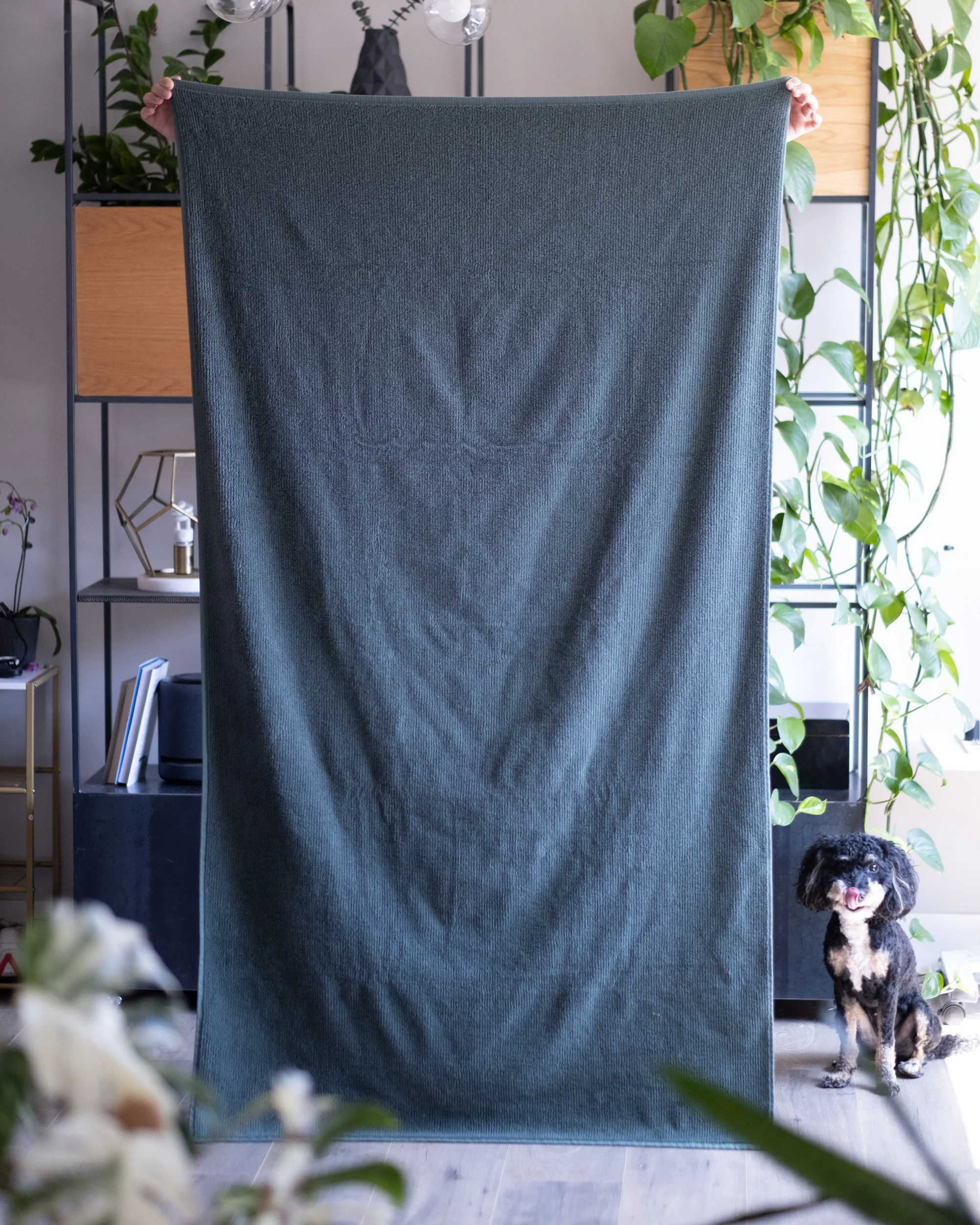Ribbed Bath Towels in Jade - Image 4