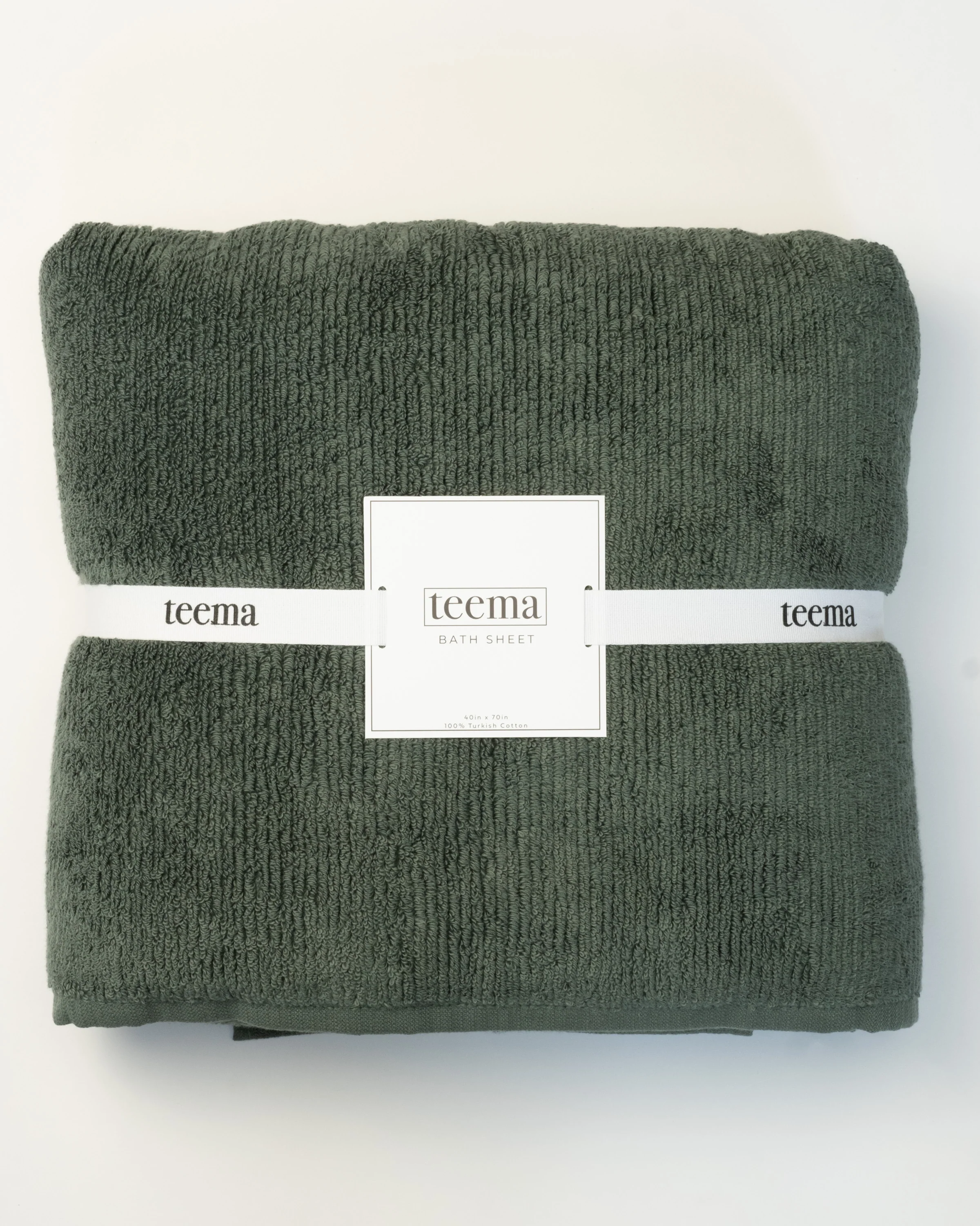 Ribbed Bath Towels in Jade - Image 7