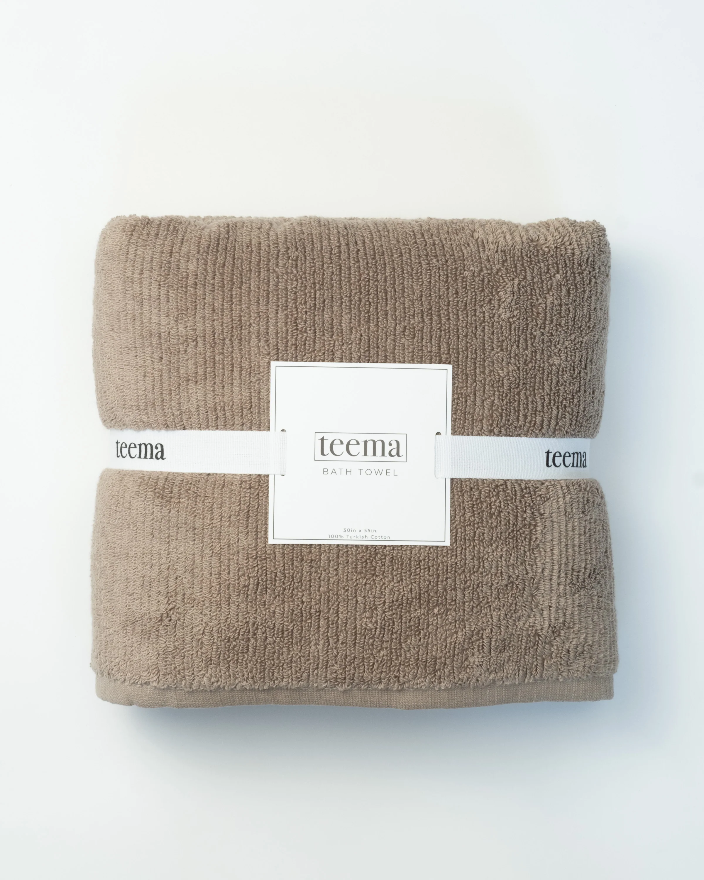 Ribbed Bath Towels in Latte - Image 8