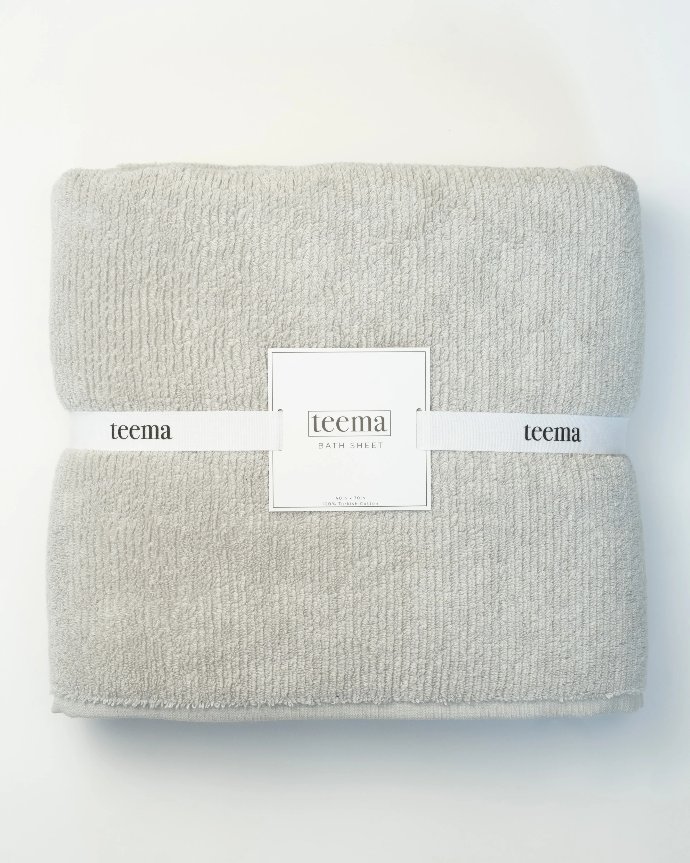 Ribbed Bath Towels in Stone - Image 7