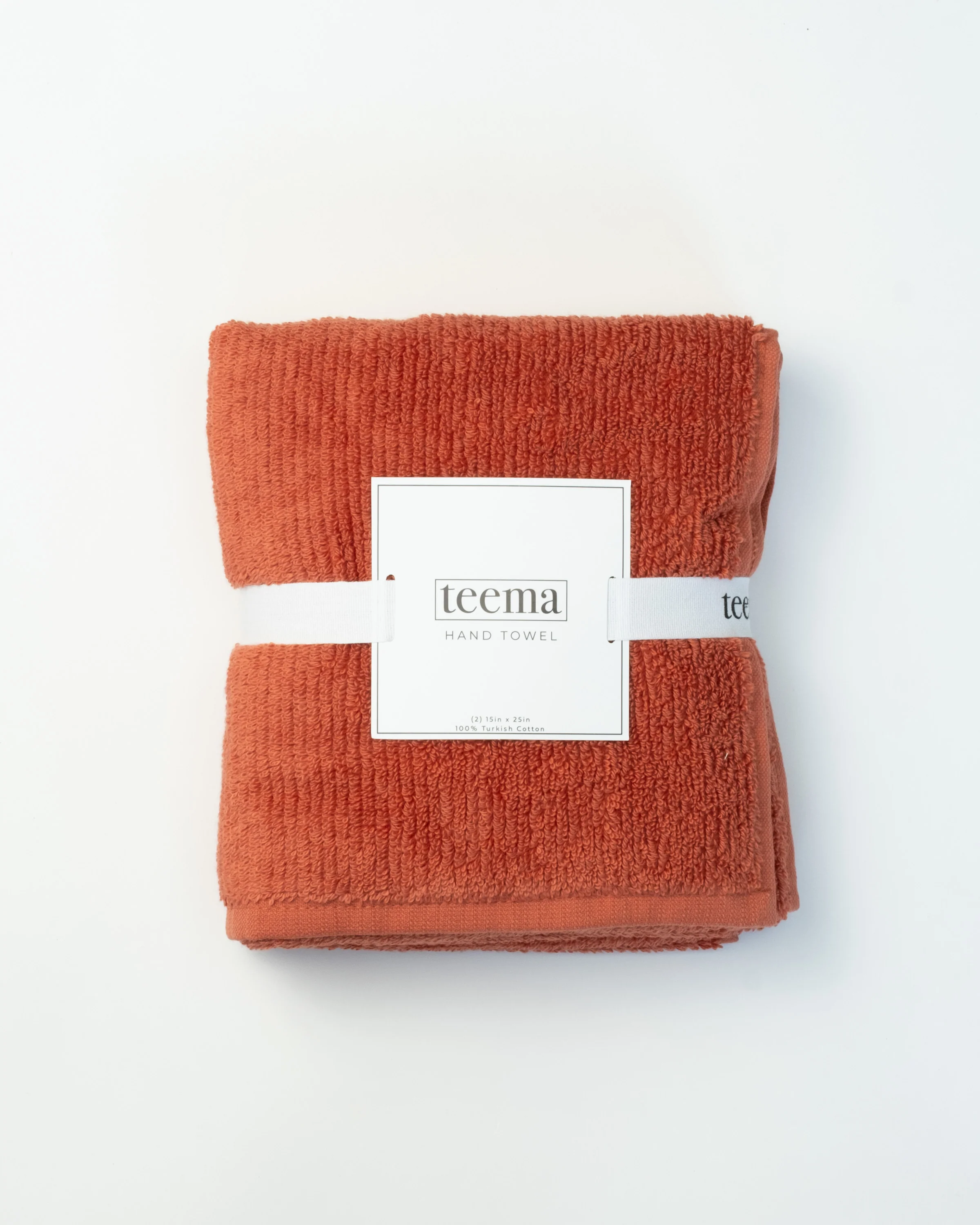 Ribbed Bath Towels in Terracotta - Image 9