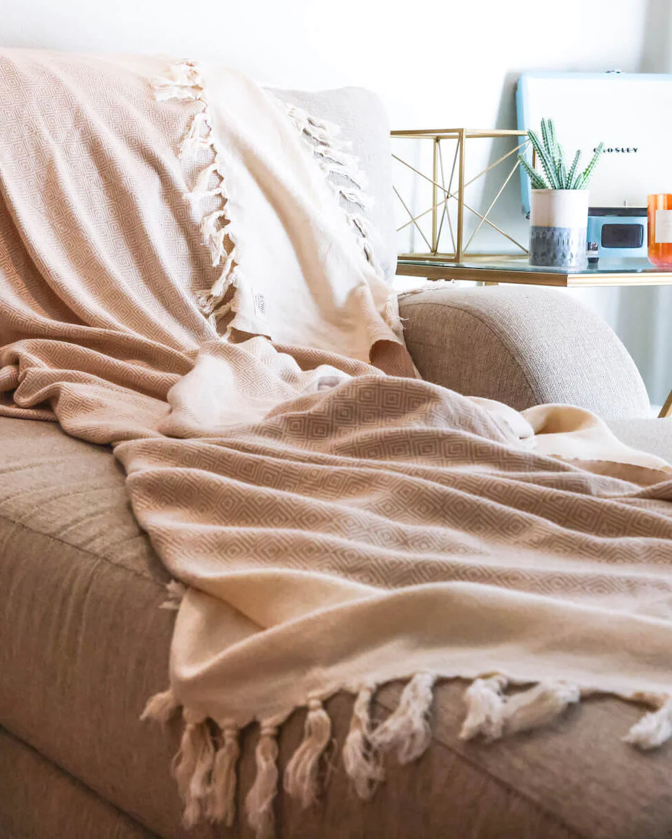 The Hamptons Blanket in Tan - Image 3