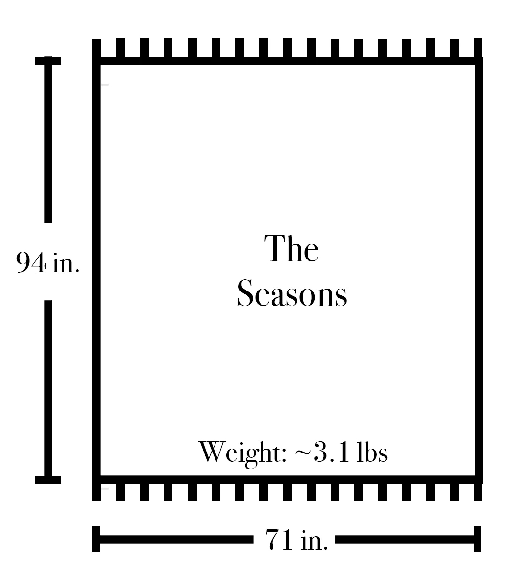 The Seasons Blanket in Black - Image 4