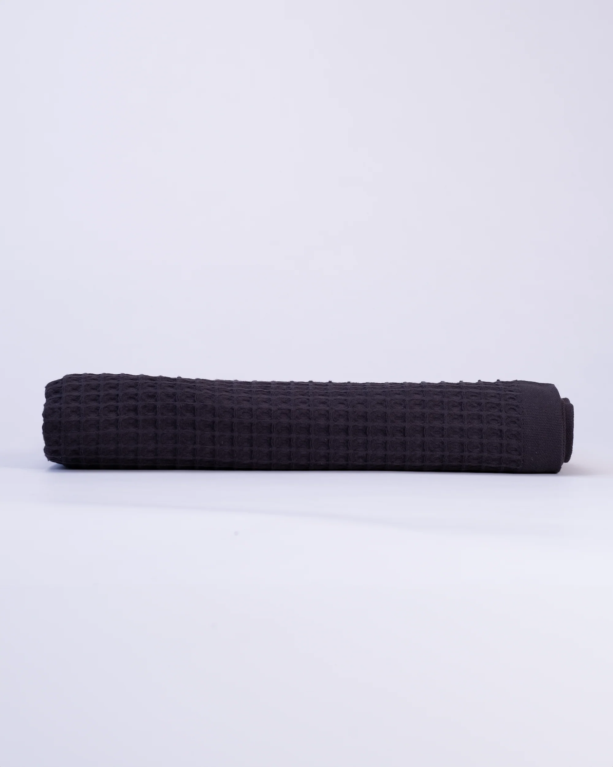 Waffle Turkish Cotton Bath Towels in Charcoal - Image 9