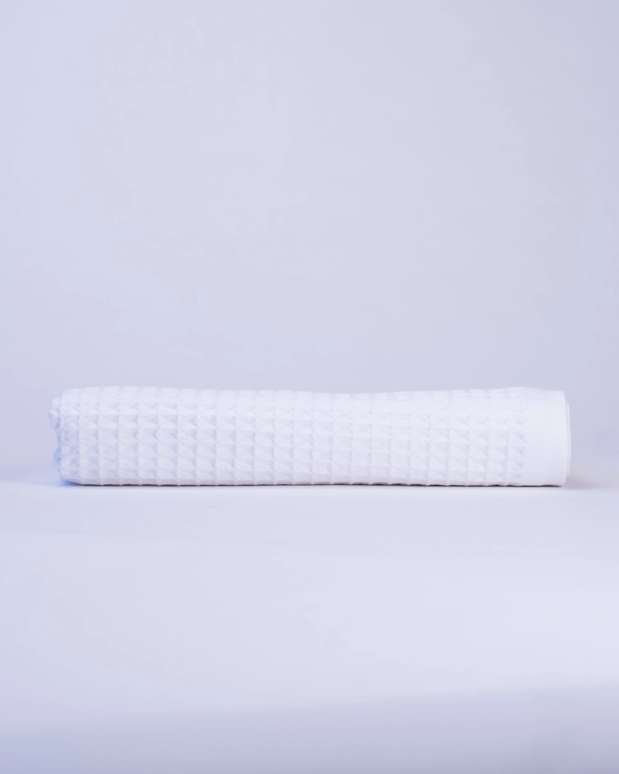 Waffle Turkish Cotton Bath Towels in White - Image 8